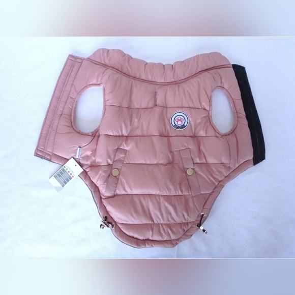 *SOLD*đžđFouFouDog ⢠Reversible Barbie Pink Puffer Coat Vest Jacket ⢠M â˘NWT - Picture 9 of 12